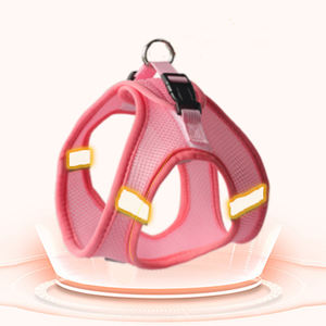 애완 동물 용품 스텝 인 에어 개 조끼 작은 개와 고양이를 위한 전천후 메쉬 하네스 핑크 녹색 사용자 정의 색상 XXX-작은 가슴 - Product Image 1
