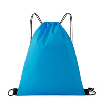 Sac à dos à cordon personnalisé en polyester 210D, souple, imperméable, pliable, portable, unisexe, pour le sport et la gym, sac cadeau publicitaire, extérieur