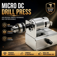 Mini perceuse à colonne multifonctionnelle, machine de polissage et de meulage pour bijoux, outil rotatif portable pour le bricolage, le bois et les artisanats en jade