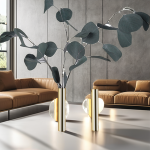 Iron Coastal Flower <b>Vase</b> <b>Gold</b> Luxury Modern Minimalist Eco-Friendly High Quality Tabletop <b>Vase</b> BIZBA INDIA Wedding (single) - Product Image 2