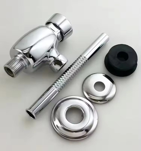 Robinet de chasse d'eau pour urinoir à commande manuelle en laiton moderne avec retardateur manuel, éco-conçu, adapté à l'installation murale en milieu hospitalier - Product Image 5