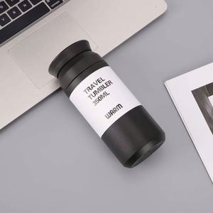 Gobelet isotherme japonais à couvercle plat 500 ml en acier inoxydable 304 avec poignée et infuseur à thé pour voiture, idéal comme cadeau - Product Image 2