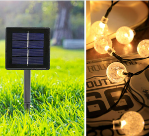 <span class=keywords><strong>Guirlande</strong></span> lumineuse extérieure à énergie solaire IP65 30LED, <span class=keywords><strong>guirlande</strong></span> féerique étanche avec éclairage décoratif boule de cristal à bulles - Product Image 5