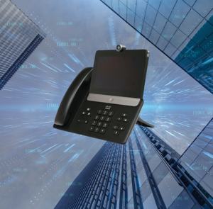 7 इंच टच स्क्रीन के साथ वीडियो फोन 8875 कार्बन ब्लैक कलर फोन CP-8875-K9 - Product Image 1