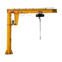 Grue à flèche de 1, 2, 5 et 10 tonnes, rotation libre à 270/360 degrés, grue cantilever sur pied, moteur personnalisable