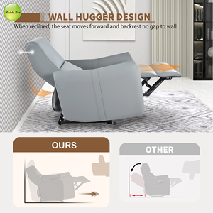 Nouveau design moderne, fauteuil inclinable carré Gary pour appartement, salon, <span class=keywords><strong>canapé</strong></span> inclinable relaxant - Product Image 3