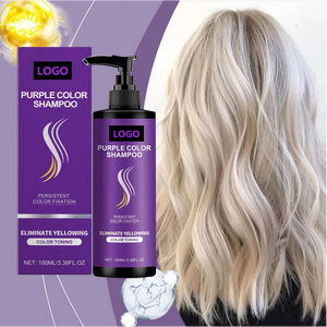 Shampoo capillaire à base de plantes biologiques, protection de la couleur, shampooing <span class=keywords><strong>violet</strong></span> nourrissant, correction de la couleur, <span class=keywords><strong>effet</strong></span> longue durée, élimine le jaune des cheveux - Product Image 1