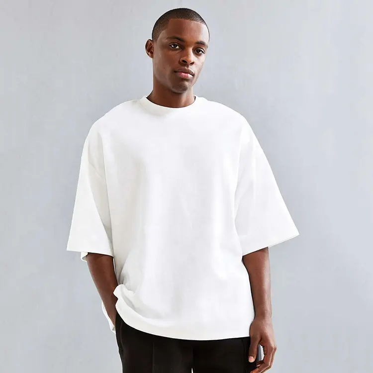 Wholesale china cheap plain cotton bulk white oversized blank t shirts