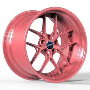 Cerchi in Lega Forgiati SRX 2 Pezzi <span class=keywords><strong>Rosa</strong></span> Nero 5x114.3 per Auto Passeggeri - Product Image 4
