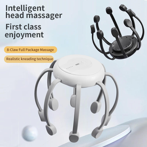 Masajeador Eléctrico <span class=keywords><strong>de</strong></span> <span class=keywords><strong>Cabeza</strong></span> Tipo Pulpo, Venta al Por Mayor, OEM, Múltiples Modos <span class=keywords><strong>de</strong></span> Vibración, Recargable, Relajante para la <span class=keywords><strong>Cabeza</strong></span>, Reduce la Presión - Product Image 4
