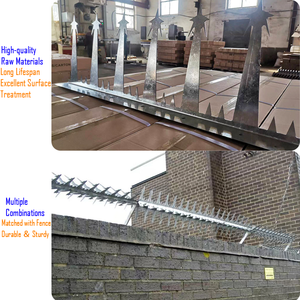 أشواك أمان مضادة للتسلق من الفولاذ المجلفن للأسوار والجدران بطول 6 أقدام مع تصميم ثلاثي الأبعاد وأحجام قابلة للتخصيص - Product Image 2