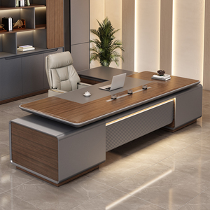 Muebles Modernos para Oficina en Casa, Escritorio de Estilo Mid-Century con Lámpara Magnética Recargable para Computadora, Diseño Elegante para Mayor Comodidad Laboral - Product Image 2