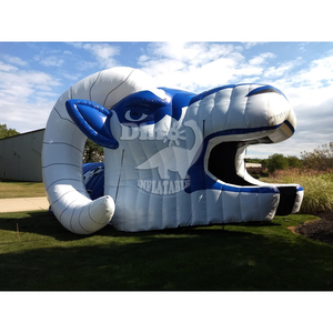 Túnel Inflable de Fútbol Realista Azul para Exposiciones al Aire Libre, Arcos de Túnel Inflable con Forma de Tigre para Eventos - Product Image 4