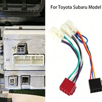 Arnés de Cableado para Radio de Coche, Conector OEM Blanco a Conector ISO Estándar Rojo y Negro para Instalación de Unidad Principal Toyota Subaru