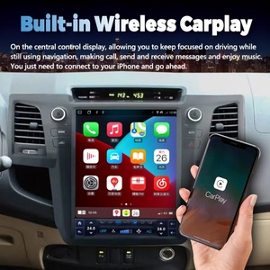 วิทยุติดรถยนต์ Android จอแนวตั้งสำหรับ Toyota Fortuner Hilux ปี 2012-2015 พร้อมระบบนำทาง GPS, Auto Carplay และเครื่องเล่นมัลติมีเดียขนาด 12.1 นิ้ว - Product Image 1