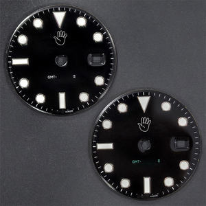 Piezas de Reloj de 28 mm, Esfera Negra para Movimiento DD3285 <span class=keywords><strong>126710</strong></span>, GMT Luminoso Azul de 40 mm, Repuesto para Reloj - Product Image 1