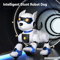 Jouet robot chien intelligent télécommandé électrique pour enfants, avec cascades mécaniques