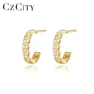 CZCITY <span class=keywords><strong>2026</strong></span> Trendy Nieuwe Clip Stud Oorbellen in Franse Stijl, Modern Design, Dames Creolen - Product Image 1