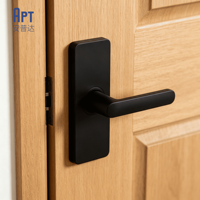 Porte intérieure économique à âme creuse, plate et simple, à battants, pour chambre à coucher, idéale pour les grands projets de construction d'appartements