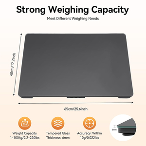 J & R LED <span class=keywords><strong>Digital</strong></span> anzeige 100kg gehärteter Glasboden Veterinär waage Große Haustier waage für das Hunde krankenhaus - Product Image 2