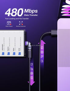 Adattatore USB-C Magnetico da 240W con 16 Pin e Angolo di 180 Gradi °   Connettore Rotante ad Angolo Retto per Ricarica Rapida, Convertitore per Laptop, Steam Deck e Tablet - Product Image 6