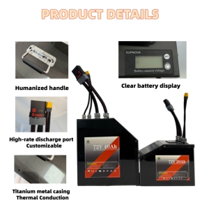 Paquete de Baterías de Estado Sólido de 72V 40AH 200AMP, 6000 Ciclos, para Vehículos Eléctricos de Dos Ruedas, <span class=keywords><strong>ANT</strong></span> Bluetooth BMS, Potencia Máxima de 16.8KW - Product Image 6