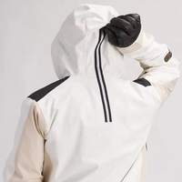 Veste de ski imperméable d'hiver chaude personnalisée, veste de snowboard respirante pour hommes, manteau à capuche coupe-vent pour la neige