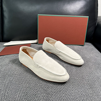 Mocassins en daim pour hommes, chaussures décontractées de luxe pour la conduite, légères et confortables pour le quotidien