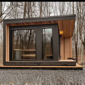 Sauna de Leña de Cedro Rojo para 4 Personas, Estilo Zen, para Jardín o <span class=keywords><strong>Retiro</strong></span> - Product Image 1