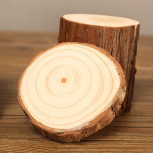 Holzscheiben für Bastelarbeiten, Dekorationen, Foto-Requisiten, natürliche Holzscheiben - Product Image 2
