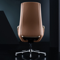 Chaise de bureau ergonomique en cuir de luxe italienne moderne avec fonction de réclinaison et de levage pour la maison, le bureau et l'hôpital
