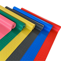 Feuille de sol en PVC à motifs diamantés à prix avantageux Tapis en vinyle antidérapant pour atelier ou remorque