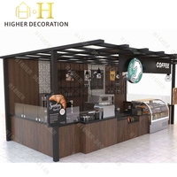 Quiosco de madera, quiosco de café, diseños de cafetería, Mostrador de cafetería a la venta