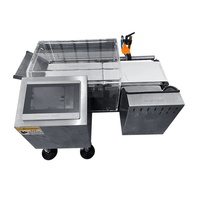 Báscula de Eje JINDUN JD-500 de Alta Precisión con Pantalla Táctil LCD de 7 Pulgadas, Protección IP54, Acero Inoxidable, Capacidad de 500g, Resolución de 0.01g