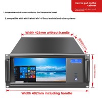 Ordinateur industriel embarqué 5U avec écran tactile HD 13,3 pouces, carte mère ATX tout-en-un, serveur de station de travail, processeur Intel i5, système d'exploitation Android, en stock