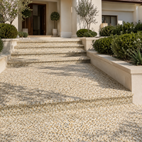 Revêtement extérieur antidérapant perméable en résine, pavé en galets d'époxy transparent, revêtement de sol en pierre naturelle pour patio, allées de jardin