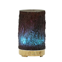 Nouveau Diffuseur d'Huiles Essentielles Créatif en Résine 100ml avec Lumière Ambiante, Humidificateur Ultrasonique Silencieux à Minuteur pour Usage Domestique