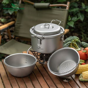 Pentola da <span class=keywords><strong>Campeggio</strong></span> per Cucinare all'Aperto, Pentola per Zuppa, Pentola per Stufati, Cuociriso di Grande Capacità per 4-6 Persone, Possibilità di Stampare Logo - Product Image 4