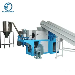 Plastic film squeezing granulator machines/ waste plastic recycling drying plant