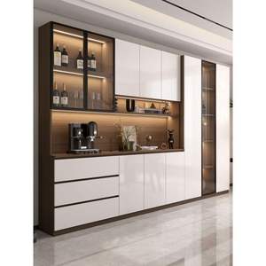 Conception de cuisine modulaire moderne avec des armoires élégantes en bois massif MDF et chêne, éclairage doux et finition haut de gamme pour des maisons élégantes - Product Image 2