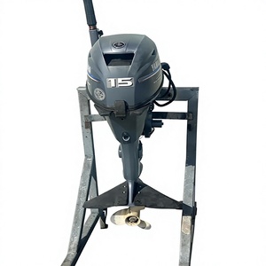 Moteur hors-bord d'occasion OEM 2012 15 CV 4 temps 15 pouces avec poignée, prêt à être expédié, et vêtements d'hiver 100 % coton pour hommes - Product Image 1