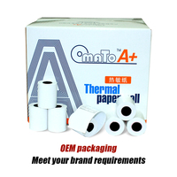 Vente d'usine Rouleaux 57x20 57x40 Papier thermique Rouleau jumbo 48 Gsm avec certificat ISO FSC