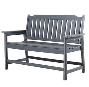 New Style Outdoor Plastic Furniture Two-seat Park Chair for Garden Recycled and Waterproof HDPE Bench
