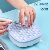 Mini aspirateur de poussière pour ongles, ventilateur extracteur pour machine de manucure, aspirateur à ongles puissant avec filtre en papier amovible, équipement pour ongles