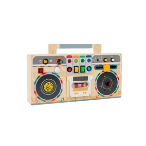 Novità 2026: Gioco Educativo Montessori in Legno Multifunzionale con Luci LED e Radio, Tavola delle Attività per l'Apprendimento Precoce dei Bambini - Product Image 1