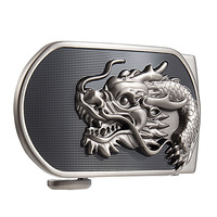 Gesper Sabuk Pria Gaya Bisnis Modis Logo Naga Bahan Alloy Otomatis Tersedia Grosir Model GF36-26291