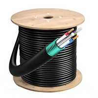 Câble à fibre optique OUFU GYTA 24 fibres monomode extérieur G.652D à tube lâche blindé 2km 4km en bobine pour conduit et aérien