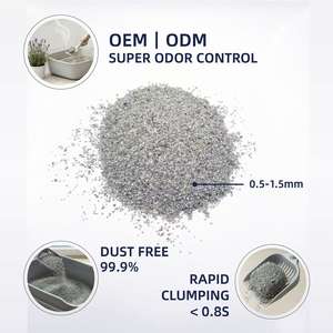 Litière pour chat OEM ODM personnalisable avec logo, parfumée, contrôle longue durée des odeurs, litière en bentonite broyée, sable premium 5kg - Product Image 2