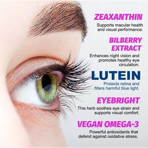 Capsules de Lutéine et de Zéaxanthine en Gros avec Extrait de Myrtille Oméga-3 – Complément pour la Santé Oculaire et la Vision - Product Image 6