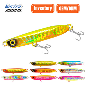 MISTER JIGGING Señuelo <span class=keywords><strong>de</strong></span> <span class=keywords><strong>Pesca</strong></span> Artificial Personalizado, Señuelo <span class=keywords><strong>de</strong></span> Lanzamiento Luminoso <span class=keywords><strong>de</strong></span> Metal, Jig <span class=keywords><strong>de</strong></span> <span class=keywords><strong>Pesca</strong></span> <span class=keywords><strong>de</strong></span> 45g con Forma <span class=keywords><strong>de</strong></span> Pez - Product Image 1